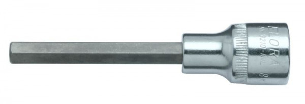 Innensechskant Schraubendreher-Einsatz 3210-INL6x160 mm, M8, 1/2 Zoll, extra lang