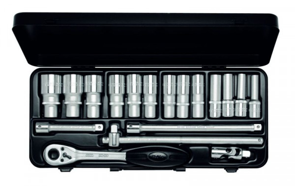 12-kt Steckschlüsselsatz 770-LTIUN, 1/2 Zoll, 10-32 mm